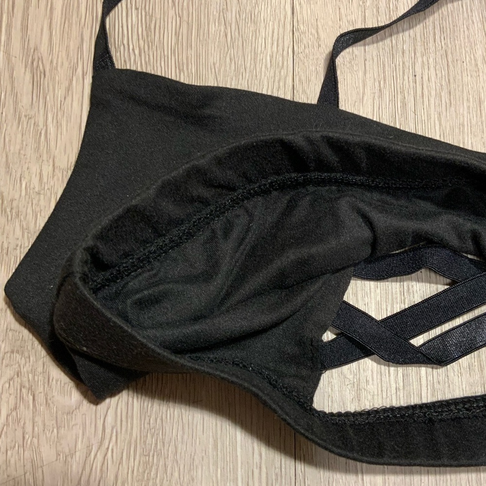 Juicy Couture Sports Bra Black - brand new XSmall - Picture 2 of 8